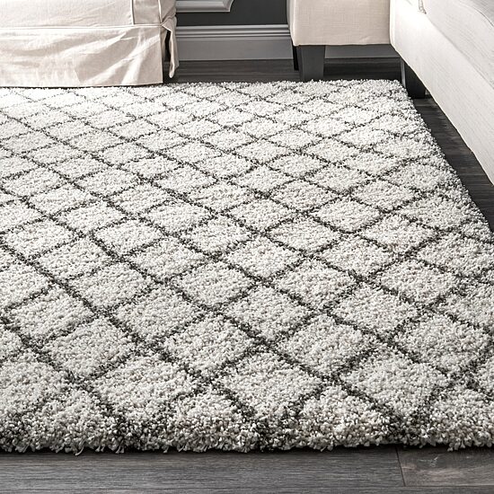nuLoom Lenita Trellis Shaggy Rectangular Rug