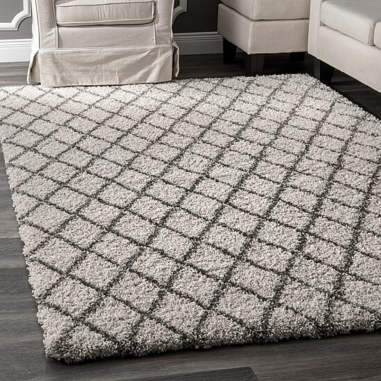nuLoom Lenita Trellis Shaggy Rectangular Rug