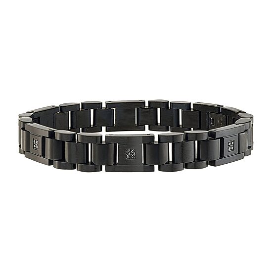 Mens Stainless Steel 8 1/2 Inch Link Bracelet