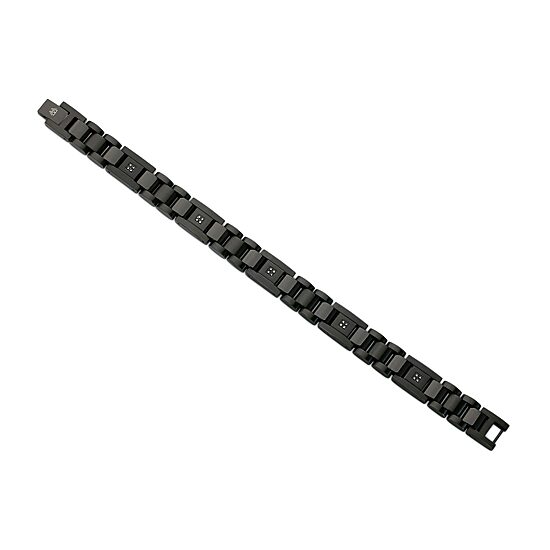 Mens Stainless Steel 8 1/2 Inch Link Bracelet