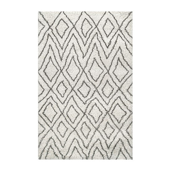nuLoom Willette Diamond Shaggy Rectangular Rug