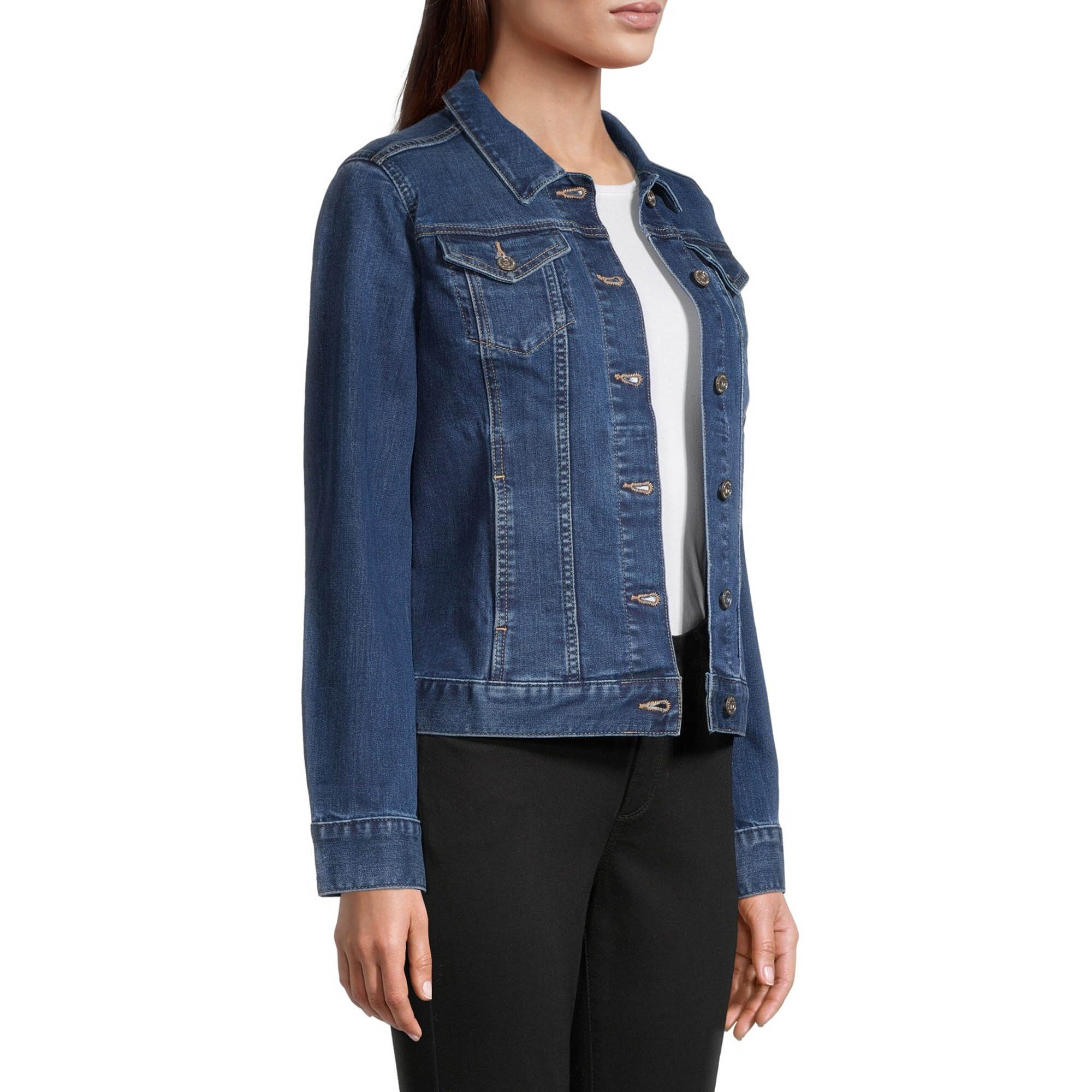 Liz Claiborne Womens Tall Denim Midweight Jacket