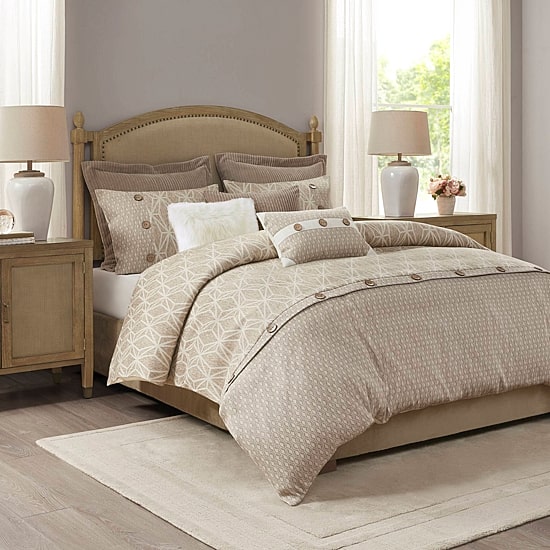 Madison Park Signature Grace Geometric Oversized Jacquard Comforter Set