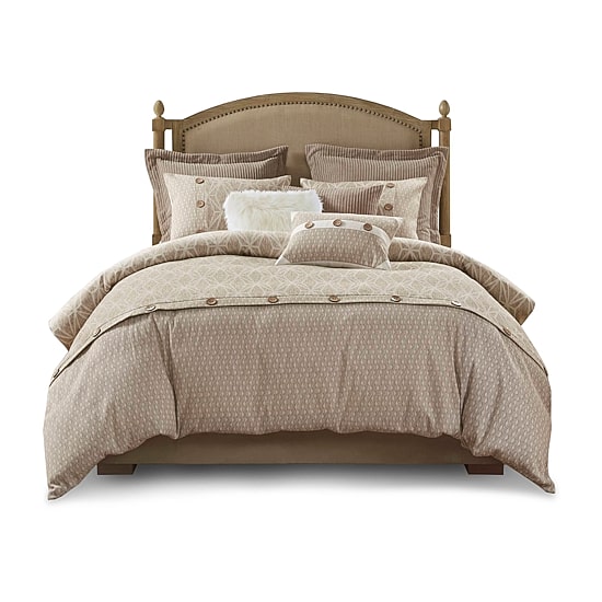 Madison Park Signature Grace Geometric Oversized Jacquard Comforter Set
