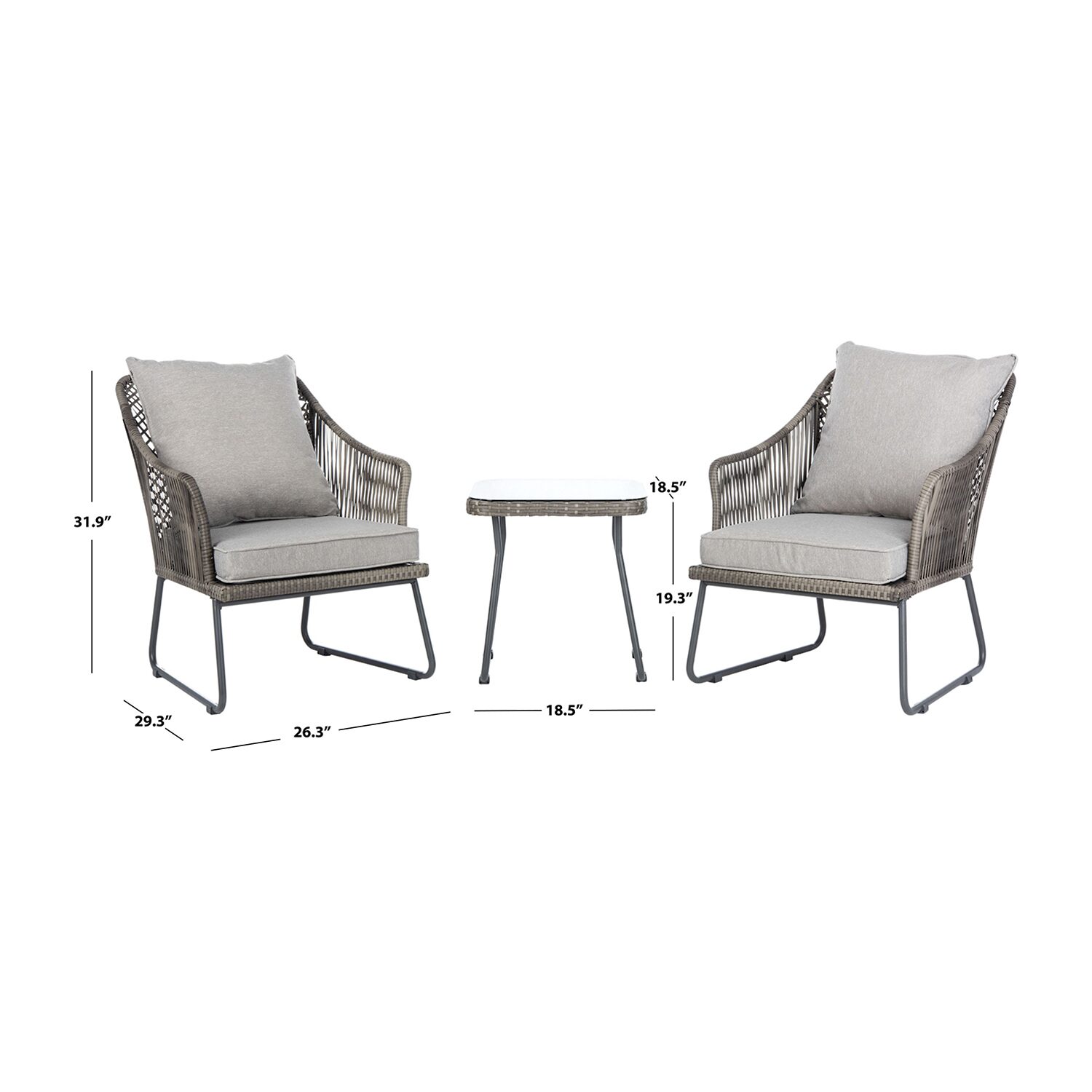 Safavieh Jensen 3-pc. Bistro Set