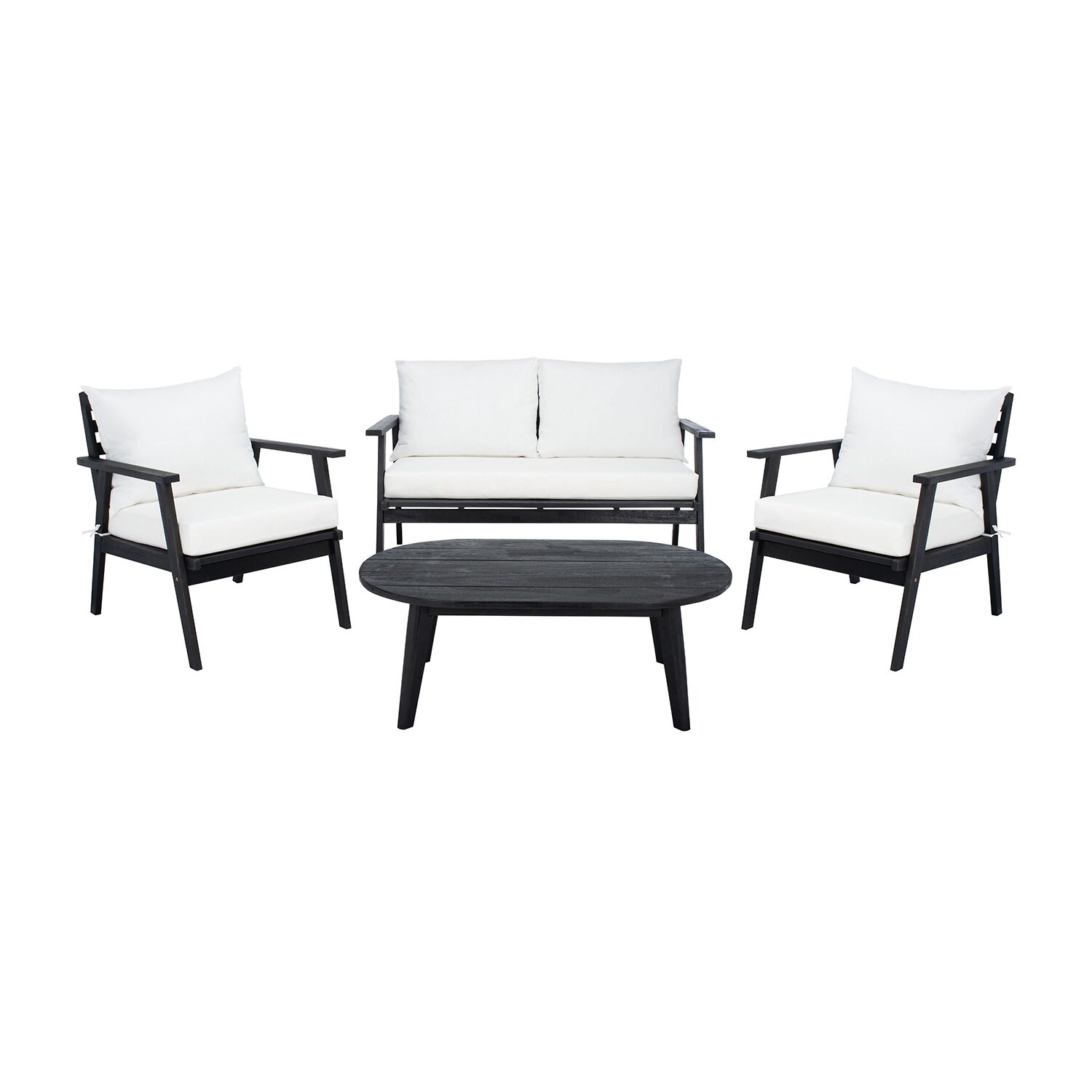 Safavieh Deacon 4-pc. Conversation Set Cushioned