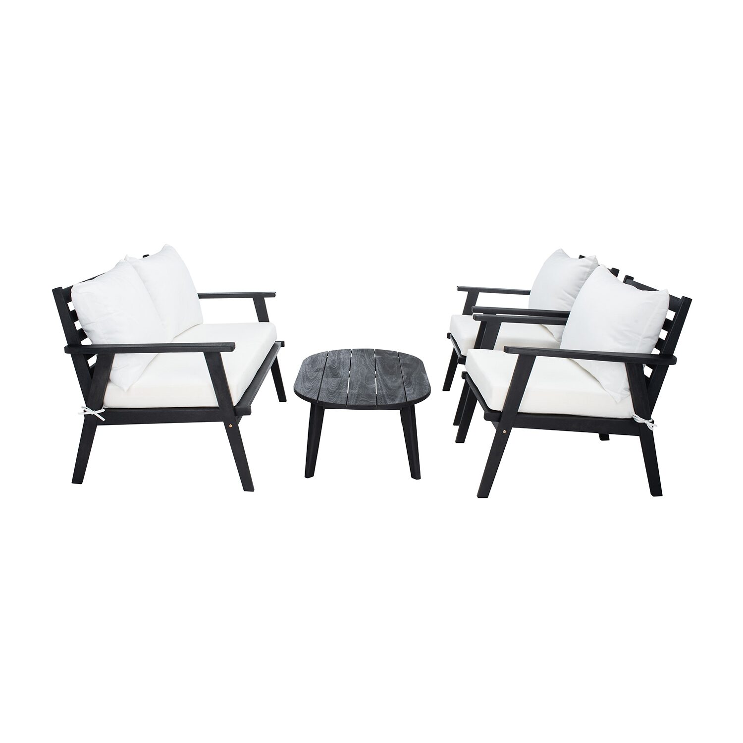 Safavieh Deacon 4-pc. Conversation Set Cushioned