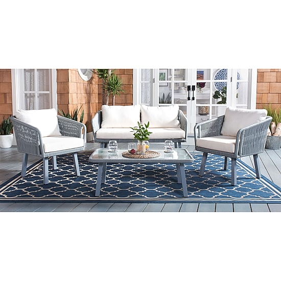 Safavieh Kerson 4-pc. Conversation Set Cushioned