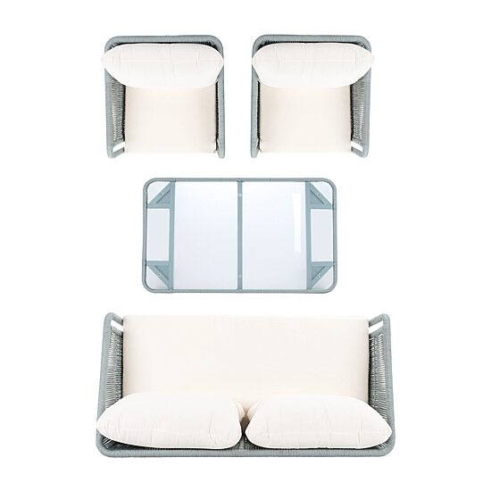 Safavieh Kerson 4-pc. Conversation Set Cushioned