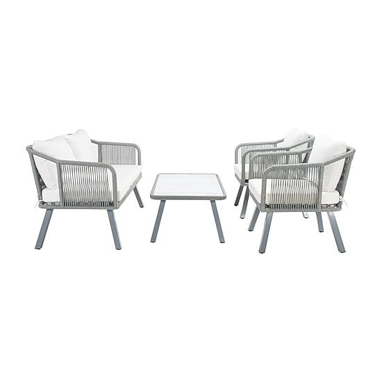 Safavieh Torsla 4-pc. Conversation Set Cushioned