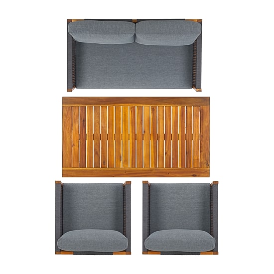 Safavieh Wilson 4-pc. Conversation Set Cushioned