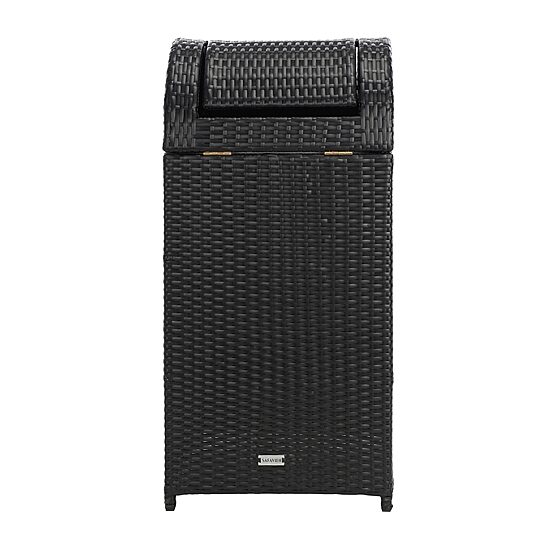 Wicker Patio Trash Cans
