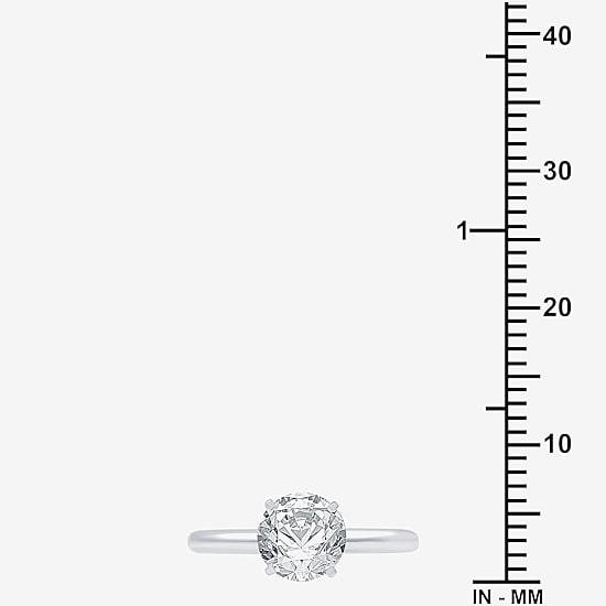 1 1/2 CT..Round Lab-Grown (G / Si2) Diamond Solitaire Engagement Ring in 14K Gold