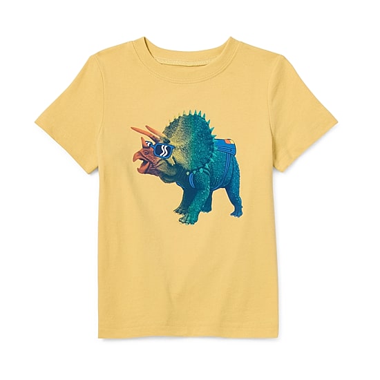 Okie Dokie Toddler & Little Boys Crew Neck Short Sleeve Regular Fit Graphic T-Shirt