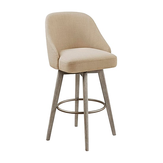 Madison Park Walsh Dining Room Collection Upholstered Swivel Bar Stool