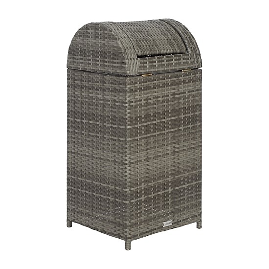 Wicker Patio Trash Cans