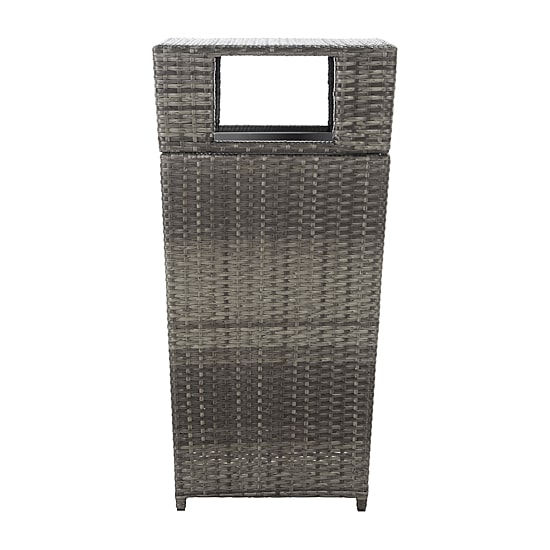 Patio Wicker Trash Cans