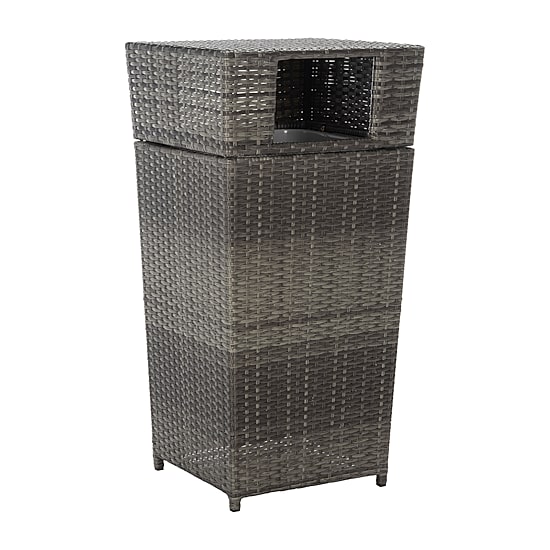 Patio Wicker Trash Cans