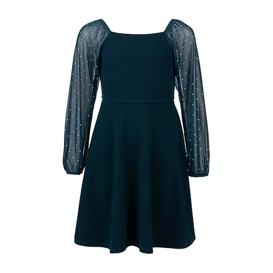 Speechless Big Kid Girls Long Sleeve Skater Dress