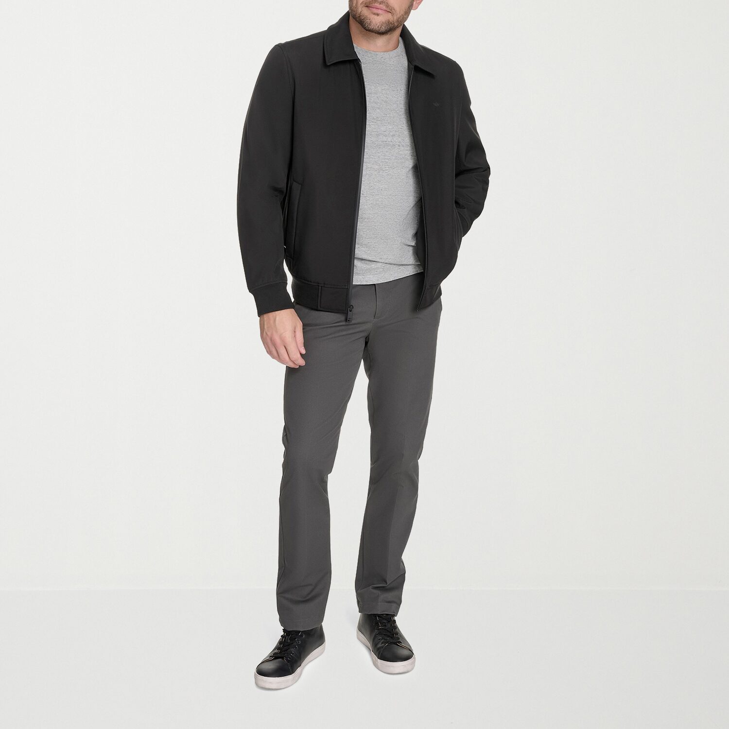 Dockers Mens Water Resistant Midweight Bomber Jacket