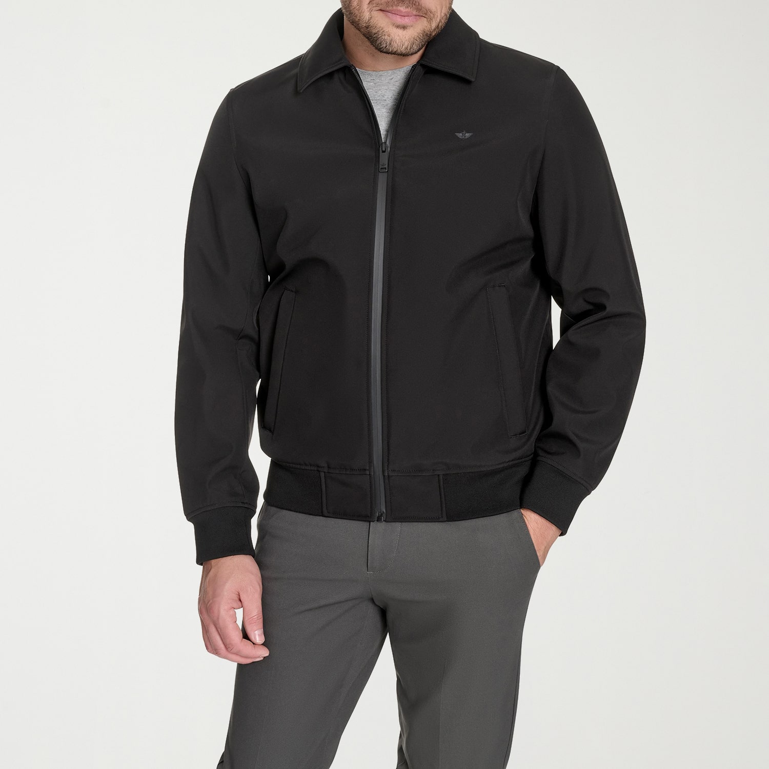 Dockers Mens Water Resistant Midweight Bomber Jacket