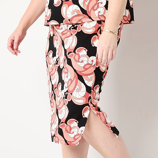 Liz Claiborne Womens Plus Midi Pencil Skirt