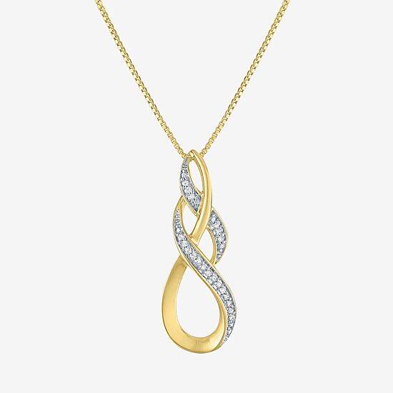 Womens 2-pc. Diamond 14K Gold over SIlver Jewelry Set