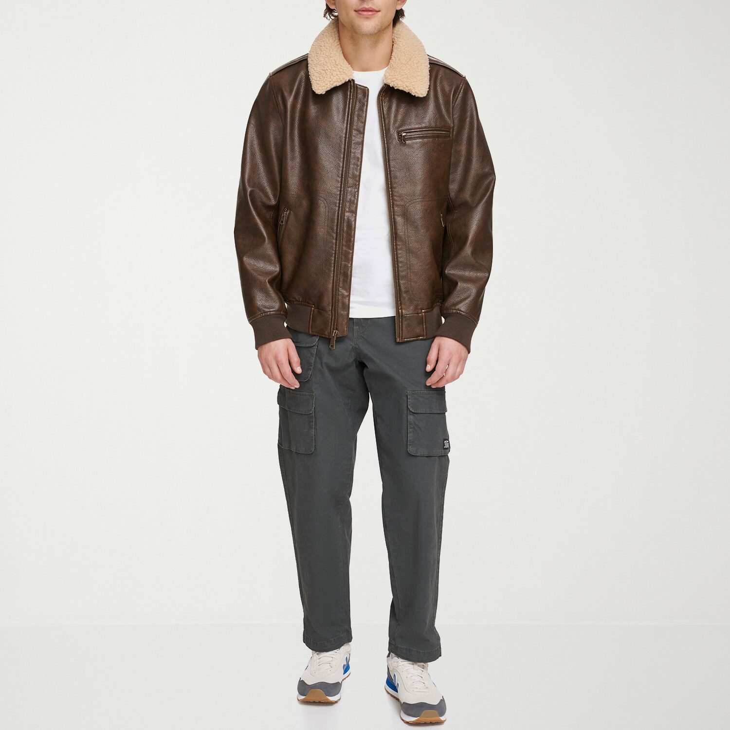 Levi's® Mens Faux Leather Midweight Jacket