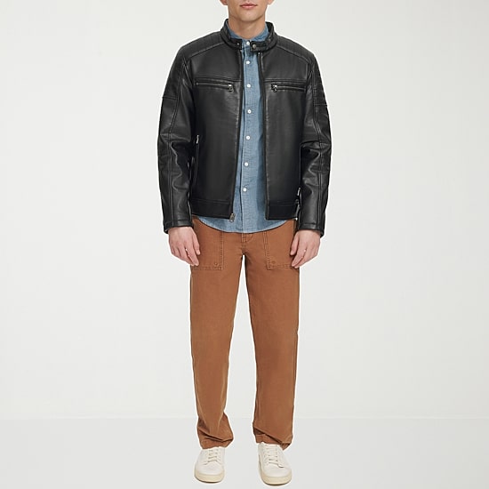 Levi's® Mens Faux Leather Midweight Jacket