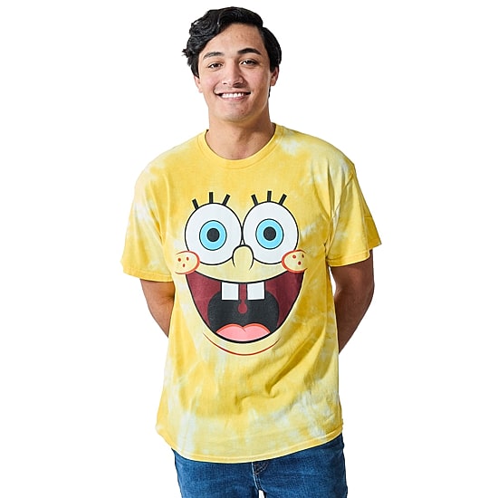 Mens Short Sleeve Spongebob Graphic T-Shirt