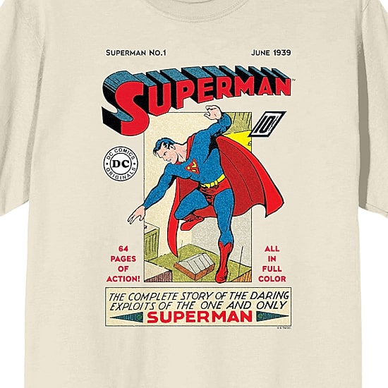 Mens Short Sleeve Superman Graphic T-Shirt