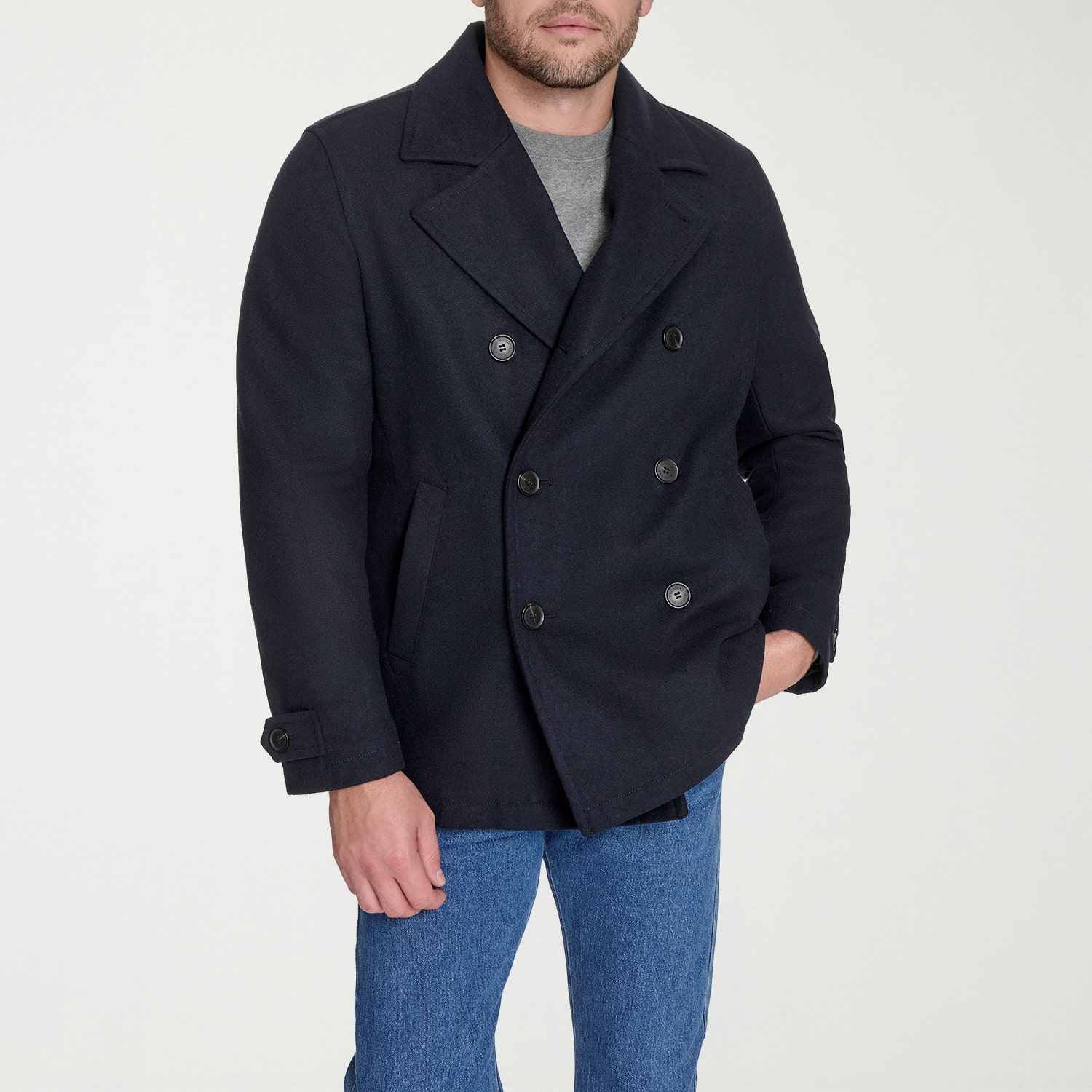 Dockers Mens Midweight Peacoat