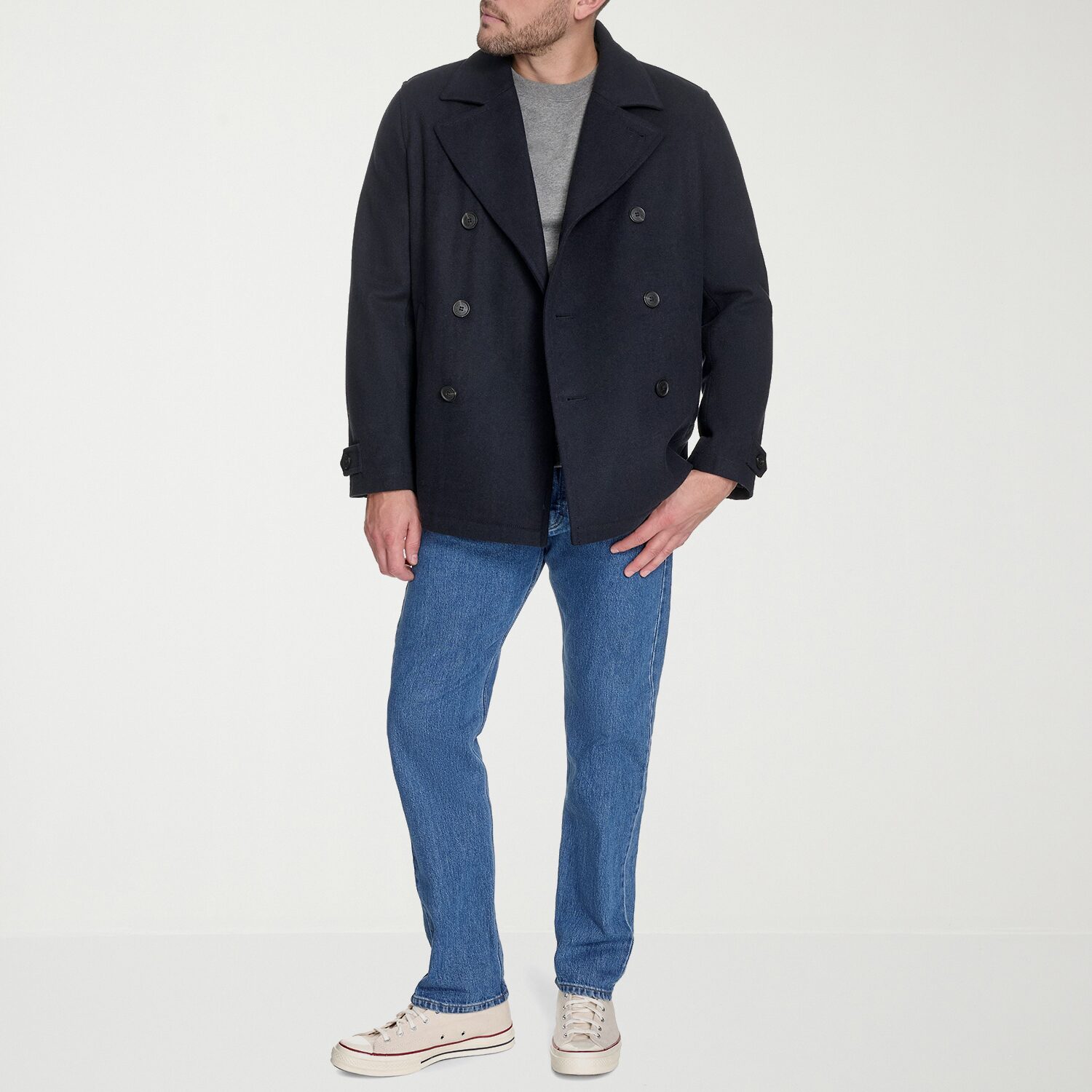 Dockers Mens Midweight Peacoat