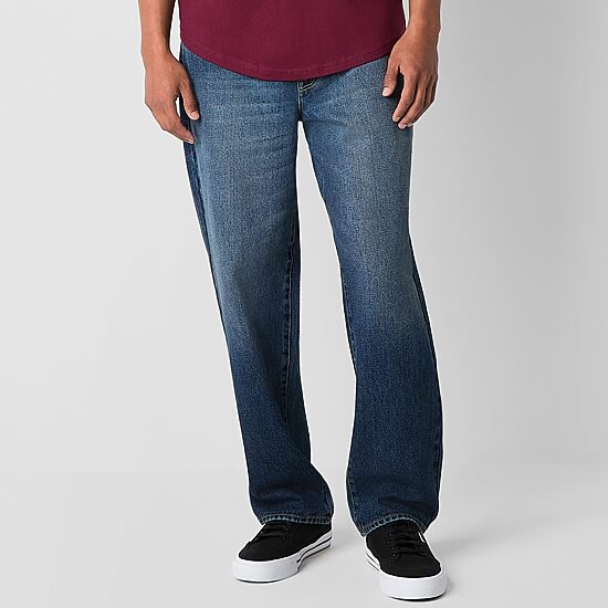 Arizona Mens Loose Fit 5 Pocket Jean
