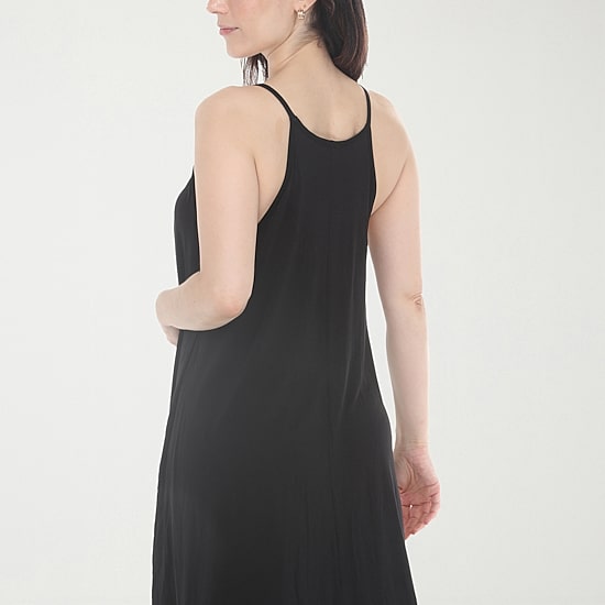 White Mark Halter Neck Womens Sleeveless Midi Swing Dresses