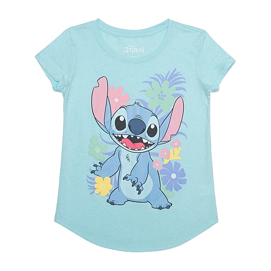 Little & Big Kid Girls Crew Neck Short Sleeve Regular Fit Graphic T-Shirt