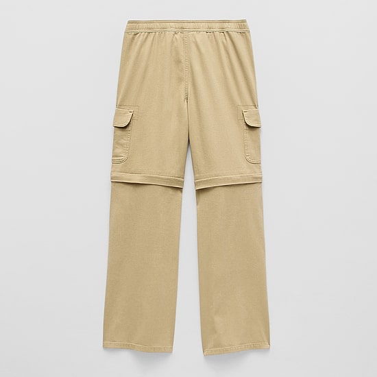 Thereabouts Loose Fit Zip Off Little & Big Kid Boys Straight Husky Cargo Pant