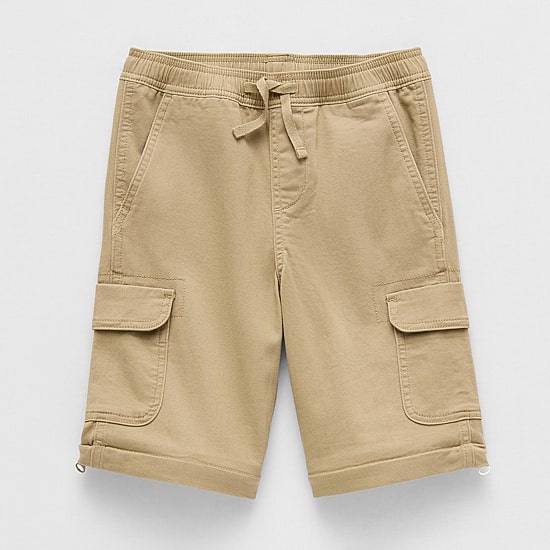 Thereabouts Loose Fit Zip Off Little & Big Kid Boys Straight Husky Cargo Pant