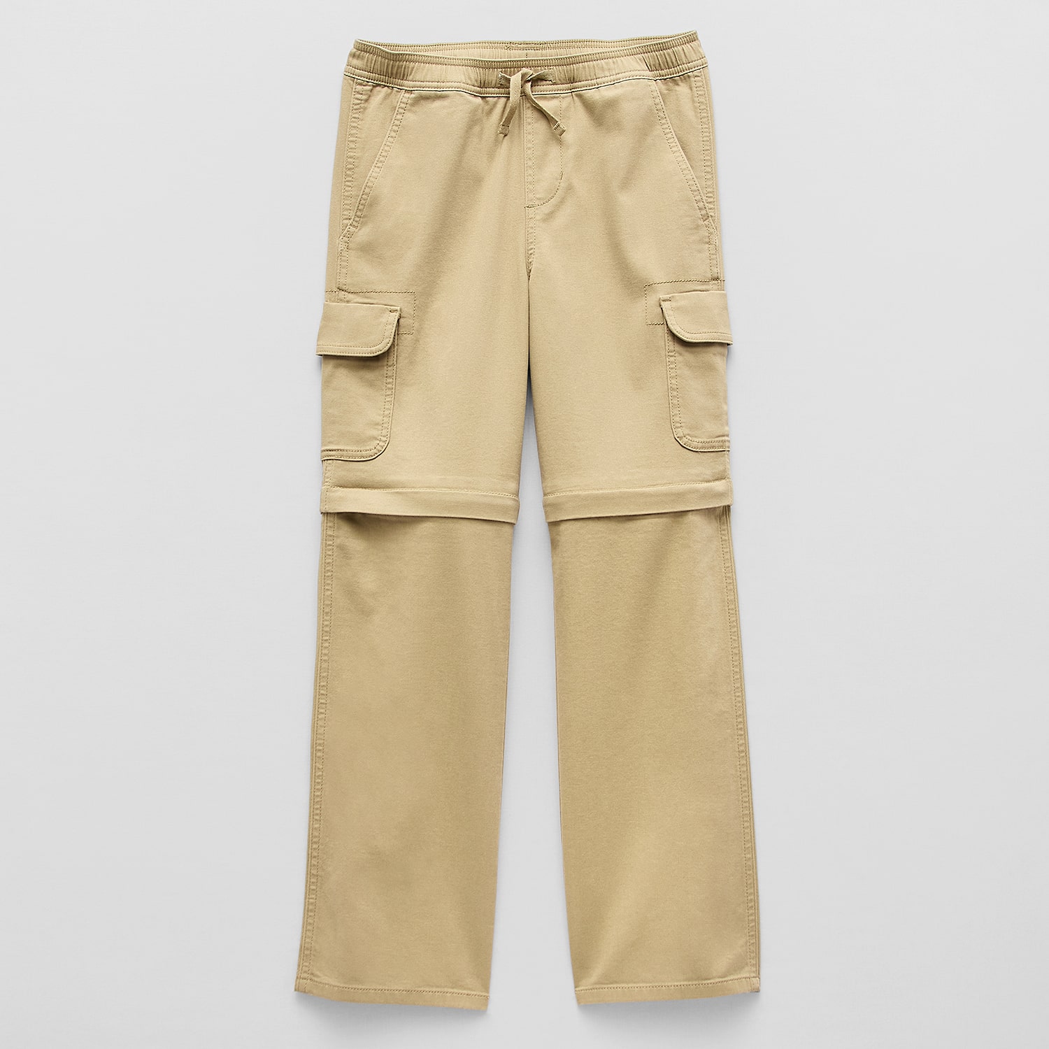 Thereabouts Loose Fit Zip Off Little & Big Kid Boys Straight Husky Cargo Pant