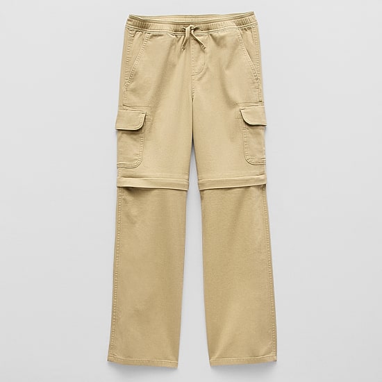 Thereabouts Loose Fit Zip Off Little & Big Kid Boys Straight Husky Cargo Pant