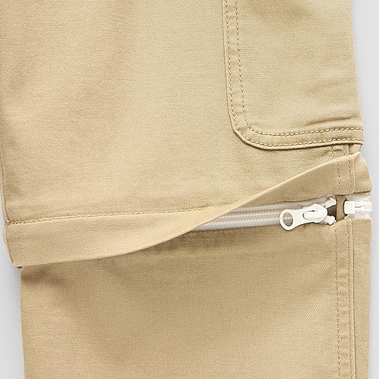Thereabouts Loose Fit Zip Off Little & Big Kid Boys Straight Husky Cargo Pant