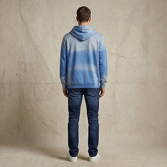 Royal Threads Mens Easy-on + Easy-off Long Sleeve Tie-Dye Hoodie