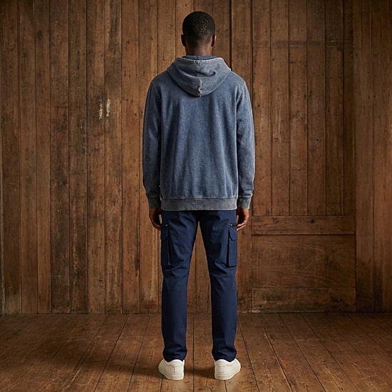 Royal Threads Mens Easy-on + Easy-off Long Sleeve Hoodie
