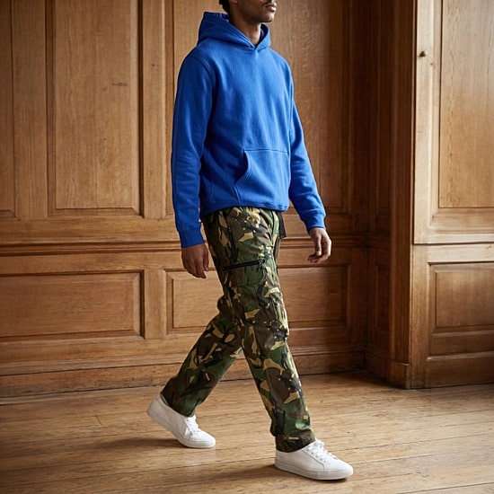 Royal Threads Mens Easy-on + Easy-off Long Sleeve Hoodie