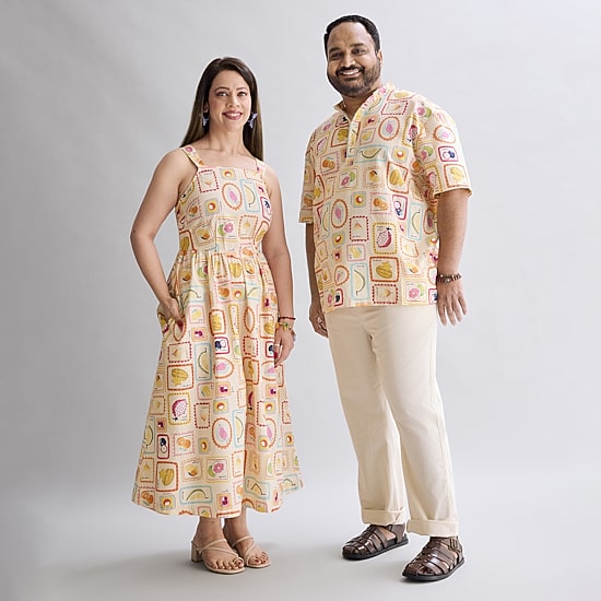 Hope & Wonder AAPI Mens Open Neck Short Sleeve Pullover Shirt