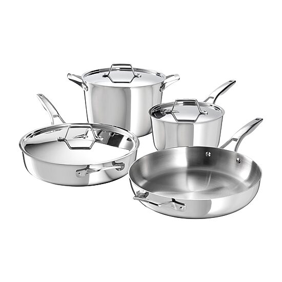 Calphalon Premier Stainless Steel 7-pc. Cookware Set