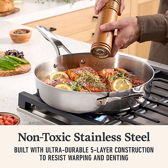 Calphalon Premier Stainless Steel 7-pc. Cookware Set