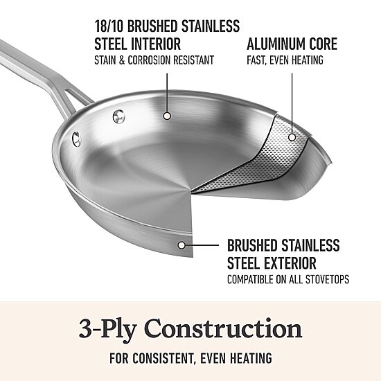 Calphalon Stainless Steel 3-pc. Cookware Set