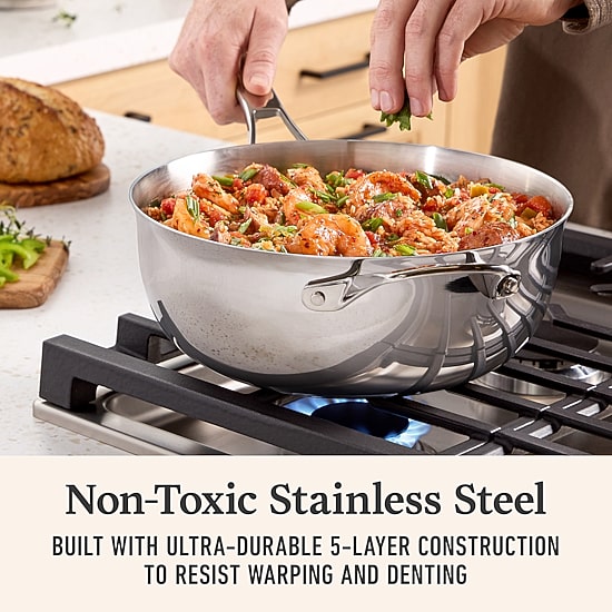 Calphalon Premier Stainless Steel 4.5-qt. Chef Pan