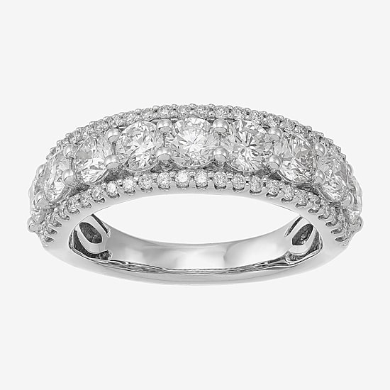 Limited Quantities! Womens 6.5MM 2 CT. T.W. Lab Grown White Diamond 14K Gold Band
